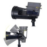 Solar 3.7-Volt Black LED Spotlight with Multi-Function Flashlight (4-Pack)