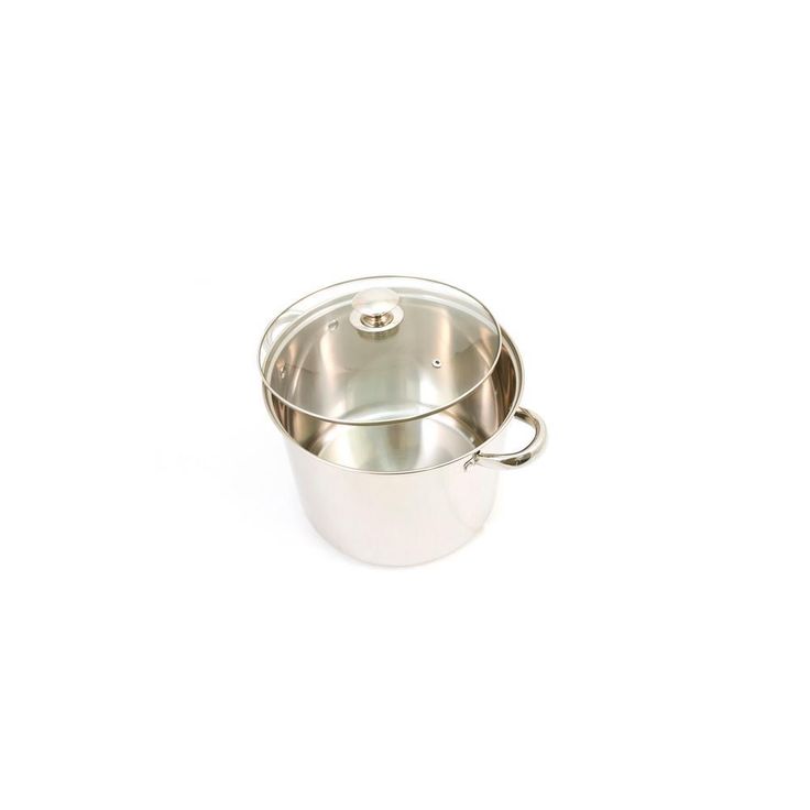 20 qt. Stainless Steel Stock Pot with Glass Lid