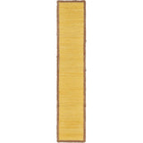 Sunny Day 14 in. W x 72 in. L Yellow Jute Border Table Runner