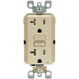 20 Amp 125-Volt Duplex SmarTest Self-Test SmartlockPro Tamper Resistant GFCI Outlet, White - Super Arbor