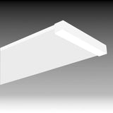 Commercial Electric 48 in. x 10 in. 4200 Lumens White End Caps Integrated LED Panel Light Selectable CCT Kitchen Lighting