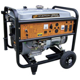 Energin 5500-Watt Gasoline Powered Electric Start Portable Generator with XLE Engine and Wheel Kit