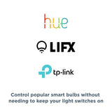 Smart Home Control (2-Switch Panel) for Amazon Alexa, Google Assistant, Apple HomeKit, Ring, Sonos and More - Super Arbor