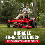 Craftsman 46 in. Hydrostatic Gas Zero Turn Mower