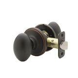 Egg Black Passage Hall/Closet Door Knob - Super Arbor