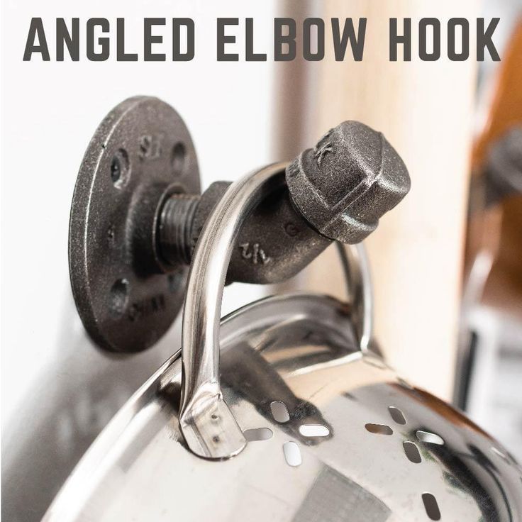 1/2 in. Black Steel Pipe Wall Hook Kit (4-Pack)