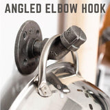 1/2 in. Black Steel Pipe Wall Hook Kit (4-Pack)