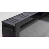 Slimline 50 in. Wall Mount and Recessed Electric Fireplace in Black - Super Arbor
