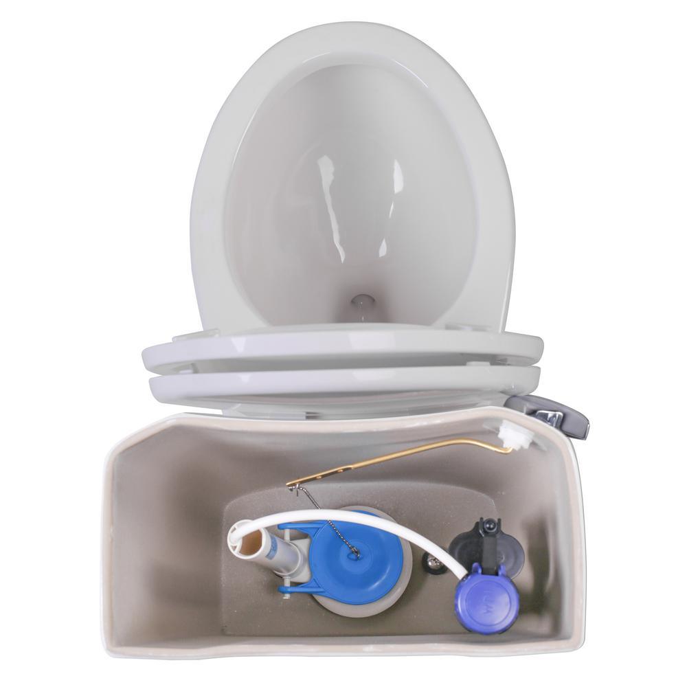 Author 2-piece 1.28 GPF Single Flush Elongated Toilet in White - Super Arbor