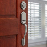 Kwikset Arlington Venetian Bronze Smartkey Single-Cylinder Deadbolt Keyed Entry Door Handleset Lido
