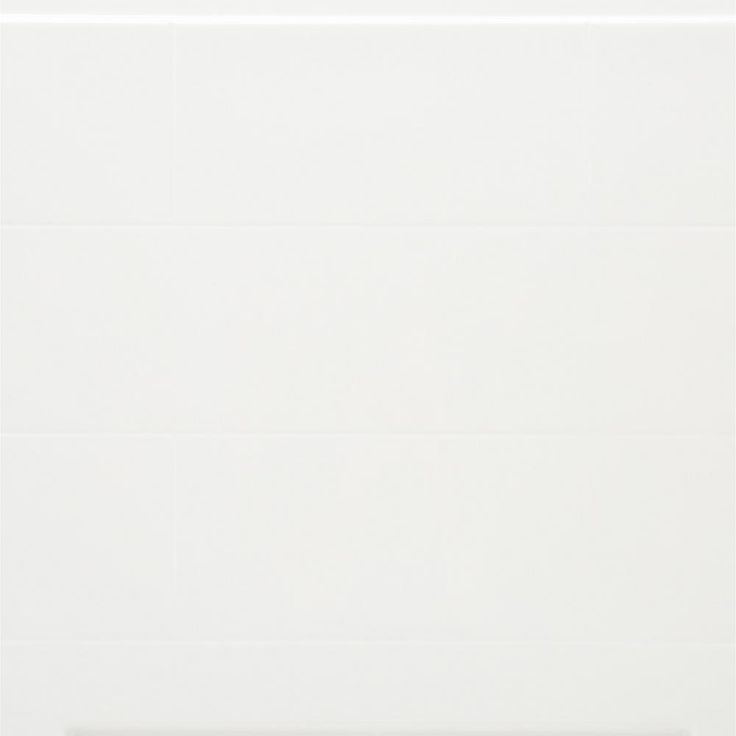Acrylx Applied-Acrylic 30 in. x 60 in. x 55.4 in. 3-Piece Direct-to-Stud Alcove Subway Tile Shower Surround in White