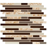 MSI Amalfi Cafe Interlocking 12 in. x 12 in. x 6 mm Glass and Porcelain Mesh-Mounted Mosaic Tile (15 sq. ft./case)