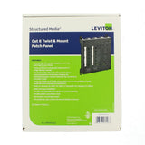 Structured Media Twist & Mount Patch Panel with 12 Cat 6 Ports - Black - Super Arbor