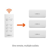Wireless Indoor Remote Control Outlet Switch with 3 RCVs and 1 Remote - Super Arbor