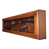 1 Gun Horizontal Key Locking Display Cabinet in Brown
