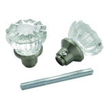 Polished Brass Glass Knob Set with Spindle - Super Arbor