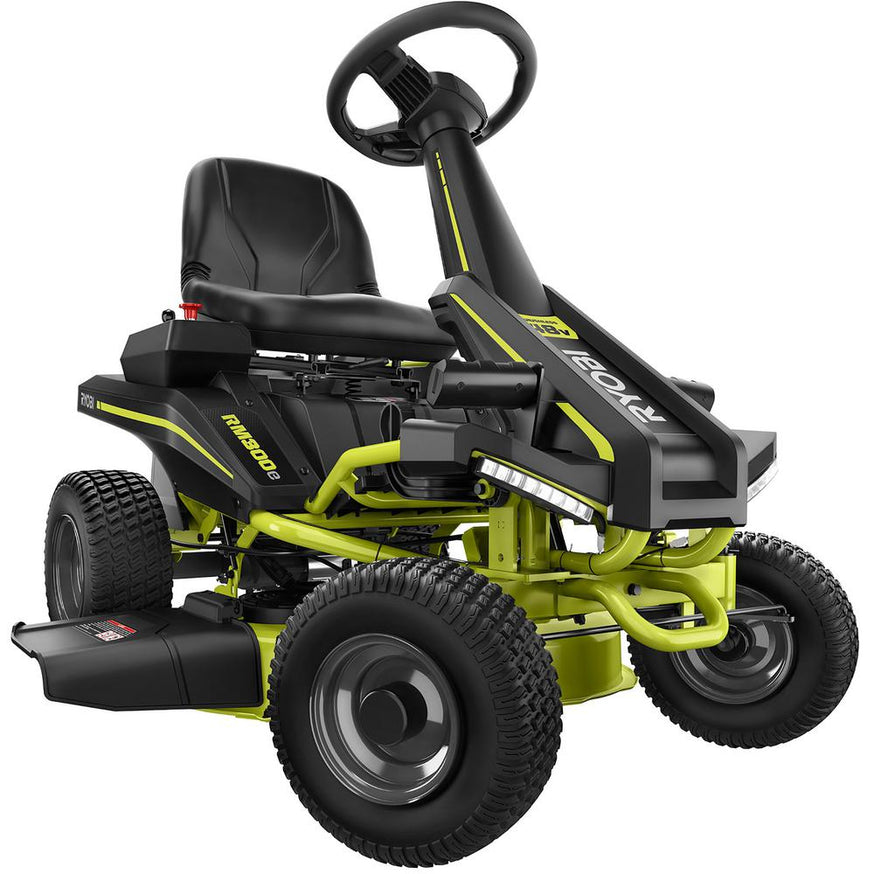 RYOBI 30 in. 50 Ah Battery Electric Rear Engine Riding Mower (RY48130)