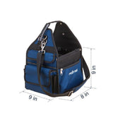 10 in. Open Electric Tool Bag in Black and Blue - Super Arbor
