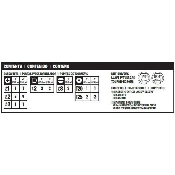 MAXFIT Driving Bit Set (30-Piece) - Super Arbor