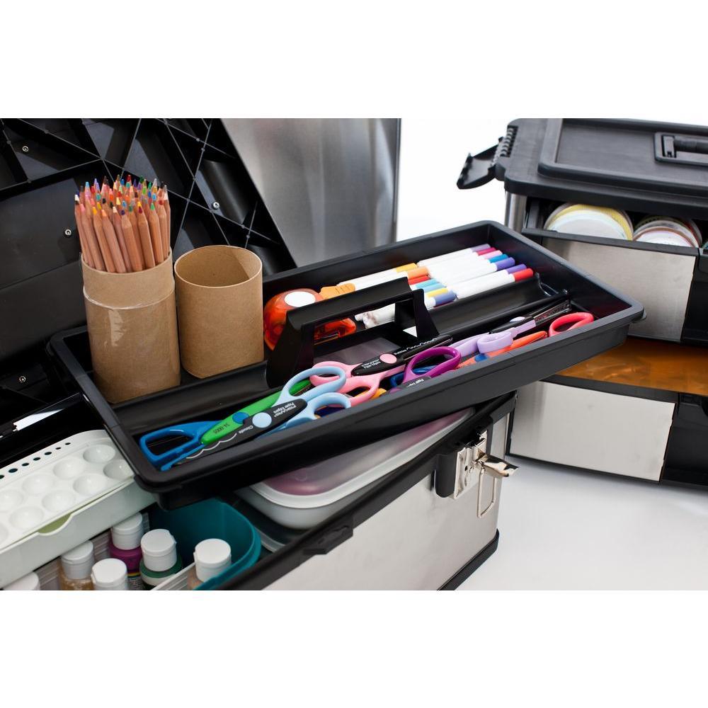 21.5 in. W Stainless Steel 3-in-1 Suitcase Tool Box - Super Arbor
