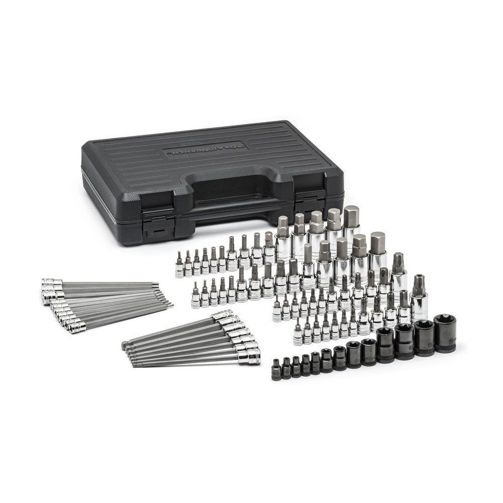 Master SAE/Metric Hex and Torx Bit Socket Set (84-Piece) - Super Arbor