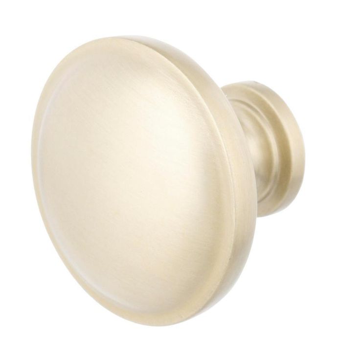 Domed 1-1/4 in. Champagne Classic Round Cabinet Knob (25-Pack)