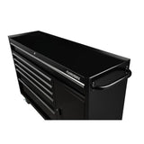 61 in. W x 18 in. D x 6-Drawer Tool Chest Rolling Cabinet in Black