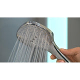 4-spray 14.125 in. Dual Shower Head and Handheld Shower Head in Chrome