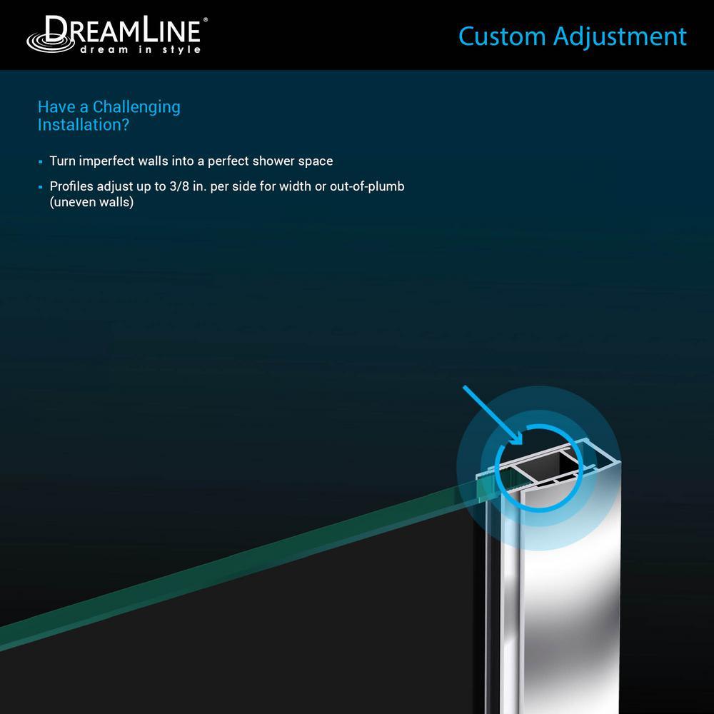 Prism 36 in. x 36 in. x 74.75 in. Semi-Frameless Pivot Neo-Angle Shower Enclosure in Brushed Nickel with White Base - Super Arbor