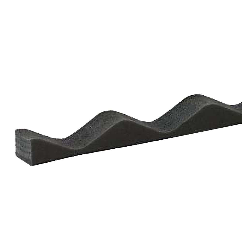 2 ft. Closure Strip Foam Corrugated Roof Accessory in Black