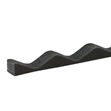 2 ft. Closure Strip Foam Corrugated Roof Accessory in Black