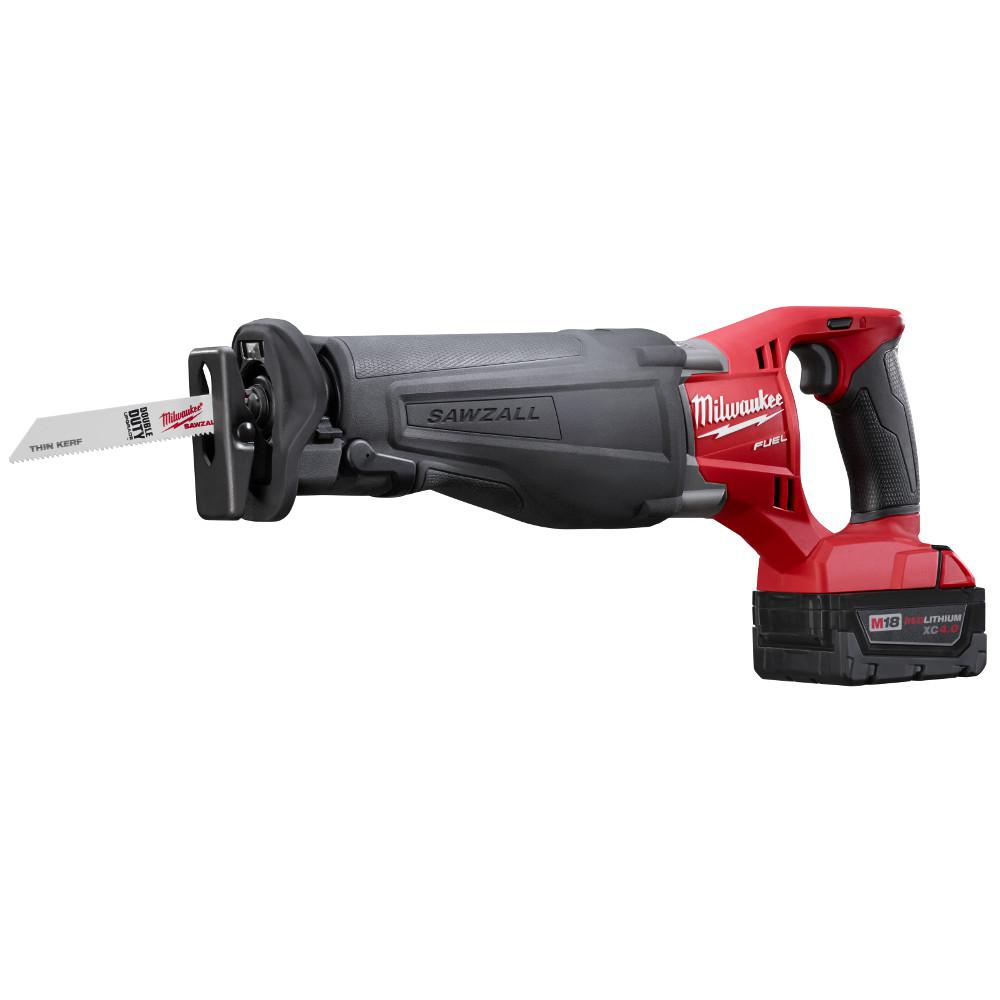 M18 FUEL 18-Volt Lithium-Ion Brushless Cordless Sawzall Reciprocating Saw Kit with Carbide Teeth The AX SAWZALL Blade - Super Arbor