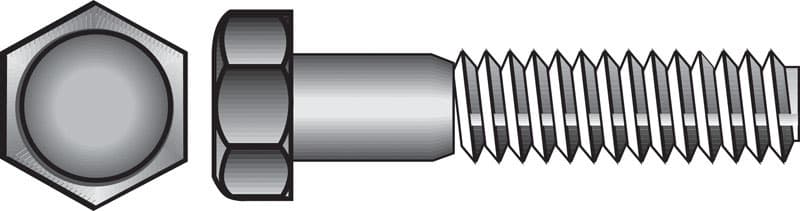 Hillman 1/2 in. Diameter x 5 in. Length Zinc-Plated Steel Hex Bolt, 25-Pack