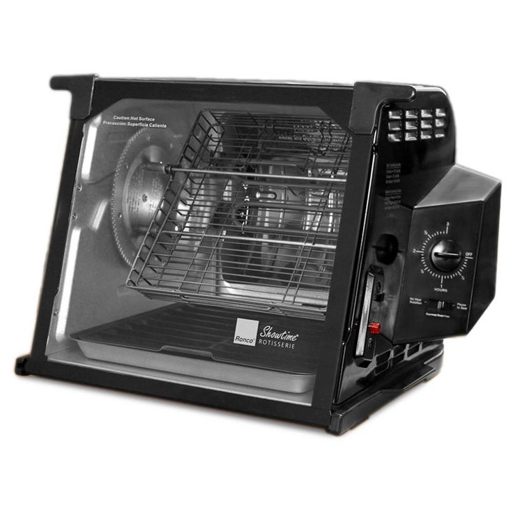 4000 Series 7.5 Qt. Black Rotisserie Oven