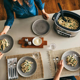 Auto-iQ 6 Qt. Silver Electric Multi-Cooker with Built-In Timer and Programmable Settings