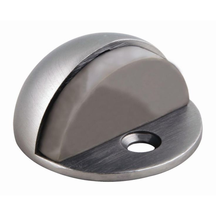 Satin Nickel Floor Mount Dome Door Stop