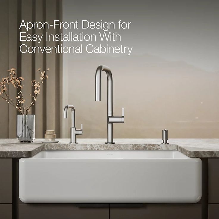 KOHLER Whitehaven 35.68-in x 21.56-in White Single Bowl Tall (8-in or Larger) Undermount Apron Front/Farmhouse Residential Kitchen Sink