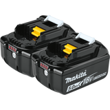 Makita 18V LXT Lithium‑Ion 5.0Ah High‑Capacity Battery Pack with LED Charge Level Indicator (2‑Pack)
