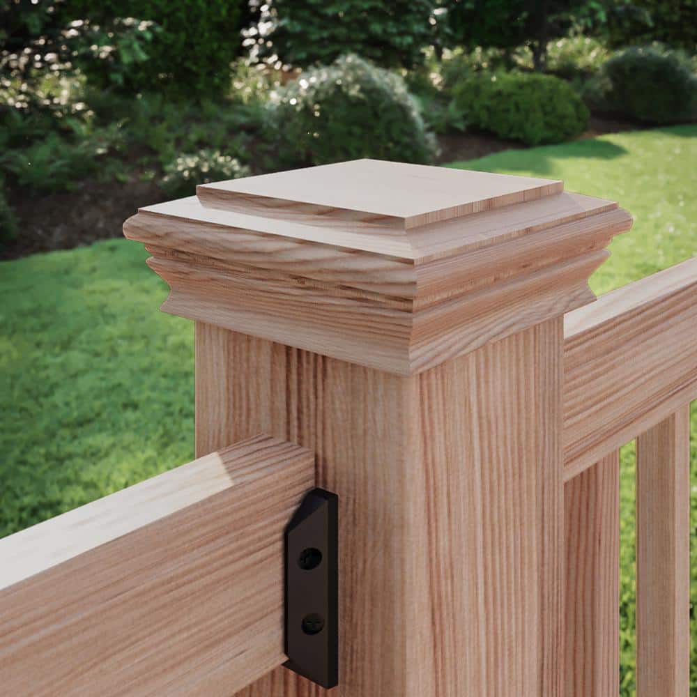 Deckorators 6 in. x 6 in. Newport Classic Cedar Wood Post Cap
