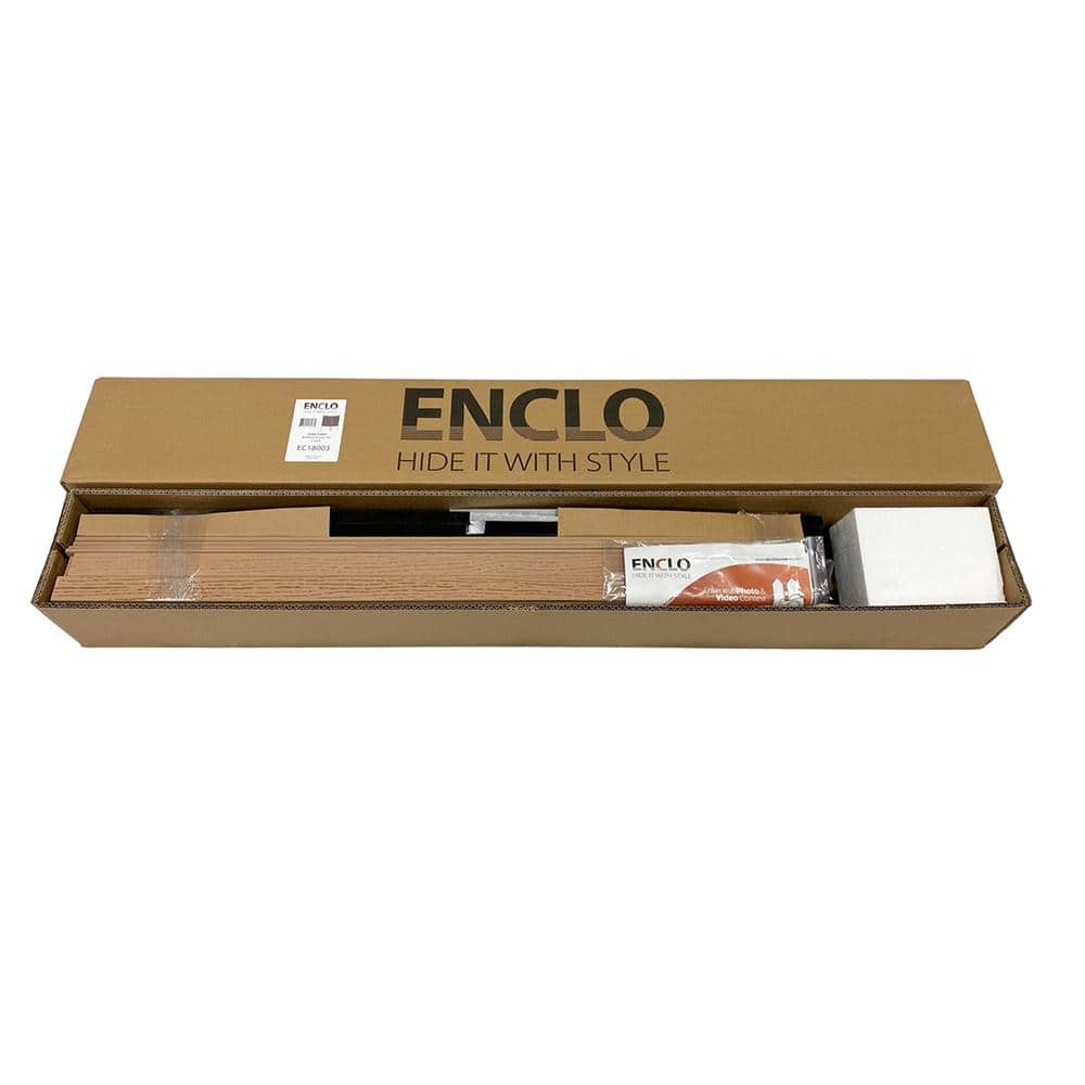 Enclo Privacy Screens Bedford 3.5 ft. x 3 ft. Cedar Vinyl Privacy Screen Panel Kit (2-Pack)