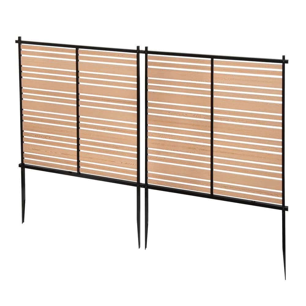 Enclo Privacy Screens Bedford 3.5 ft. x 3 ft. Cedar Vinyl Privacy Screen Panel Kit (2-Pack)