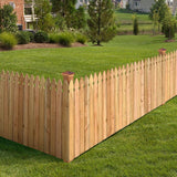 Outdoor Essentials 3-1/2 ft. x 8 ft. Western Red Cedar Privacy French Gothic Fence Panel Kit