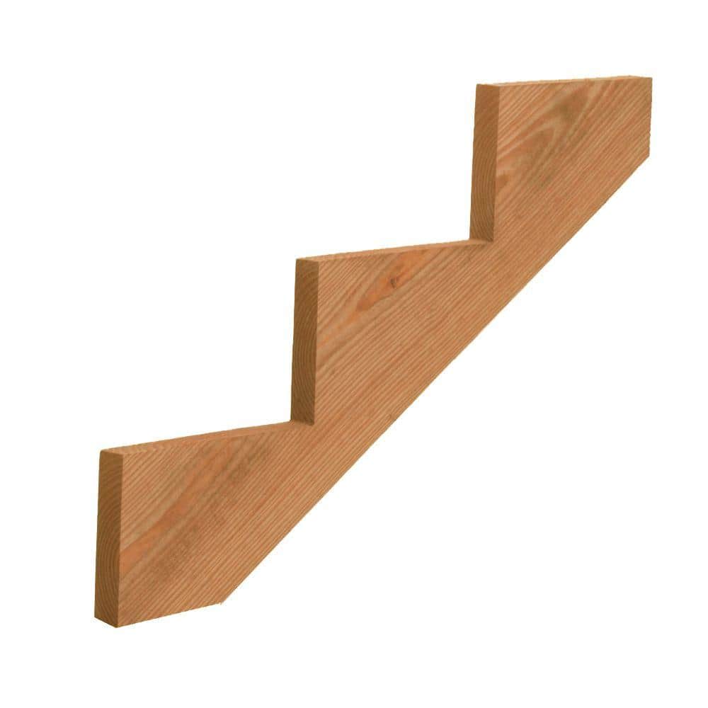 ProWood 3-Step Pressure-Treated Cedar-Tone Pine Stair Stringer