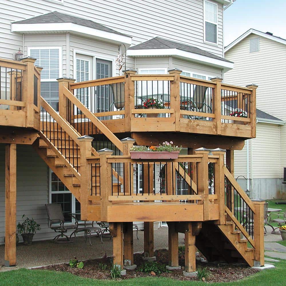 ProWood 3-Step Pressure-Treated Cedar-Tone Pine Stair Stringer