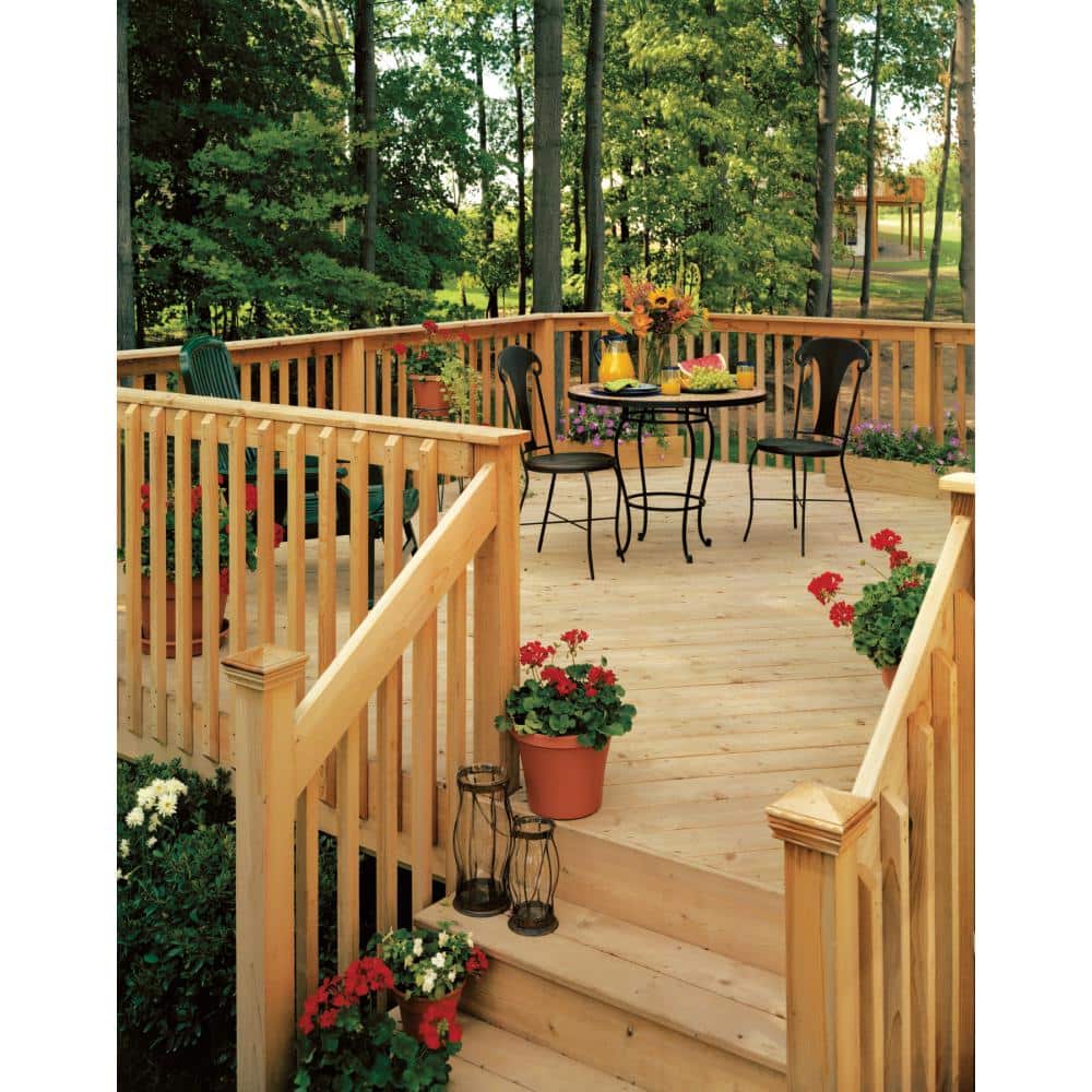 ProWood 6-Step Pressure-Treated Cedar-Tone Pine Stair Stringer