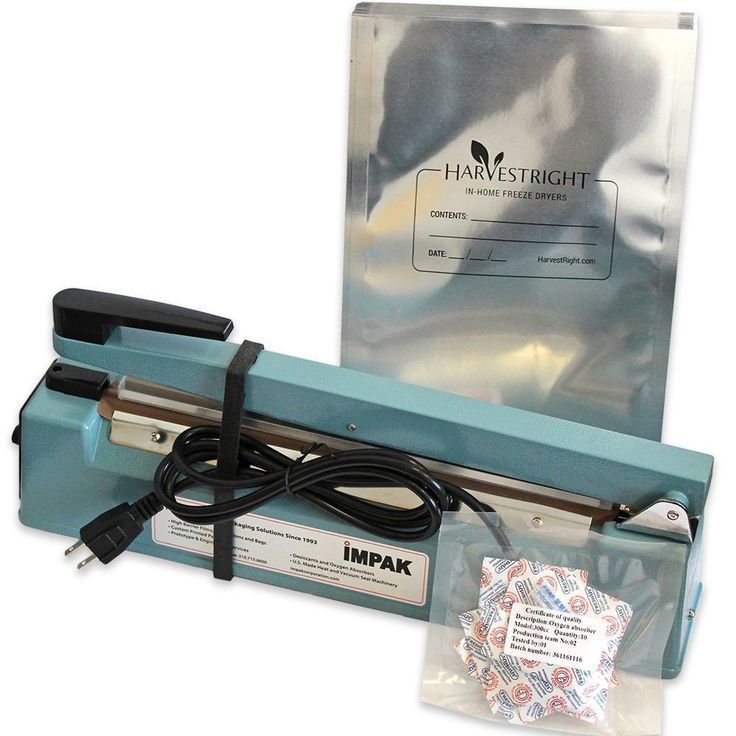 Mylar Starter Kit with 50-Mylar Bags, 50-Oxygen Absorbers and 12 in. Impulse Sealer