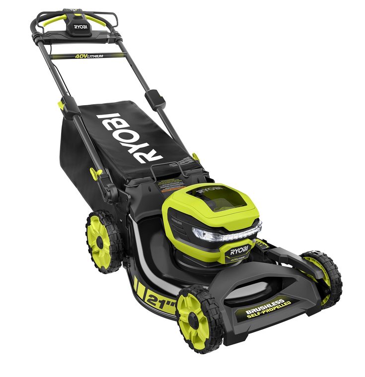 RYOBI 21 in. 40-Volt Lithium-Ion Brushless Cordless Walk Behind Self-Propelled Mower with 7.5 Ah Battery/Charger Included