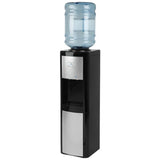 3-5 Gal.  ENERGY STAR Room/Cold Temperature Top Load Water Cooler Dispenser w/ Adjustable Cold Thermostat Black/Platinum