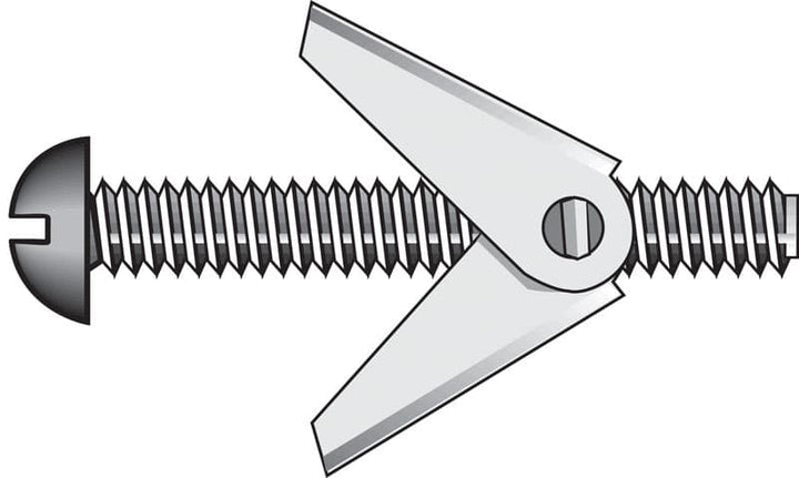 Hillman 3/16 in. Diameter x 6 in. Length Round Head Steel Toggle Bolts, 50-Pack