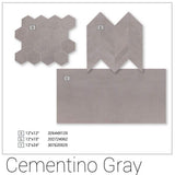 MSI Cementino Gray 12 in. x 24 in. Matte Porcelain Floor and Wall Tile (14 sq. ft. per Case)